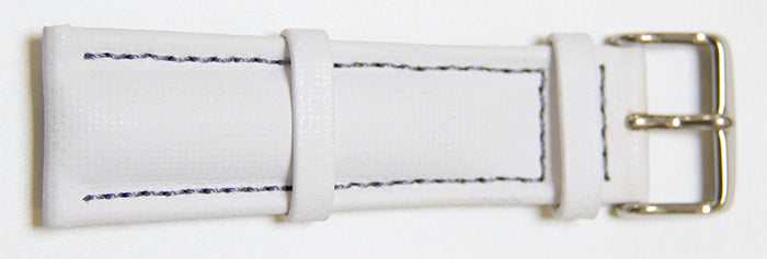 WHITE SPI LEATHER BAND
